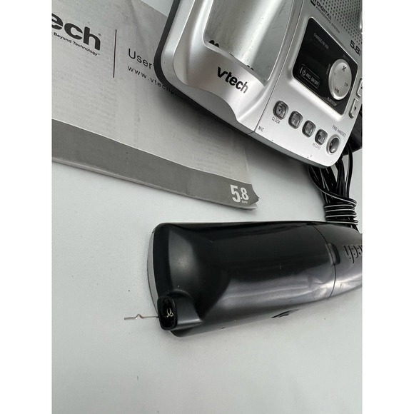 V Tech IA5863 Phone Answering System Caller ID Cordless Call Silver Black - Picture 6 of 7